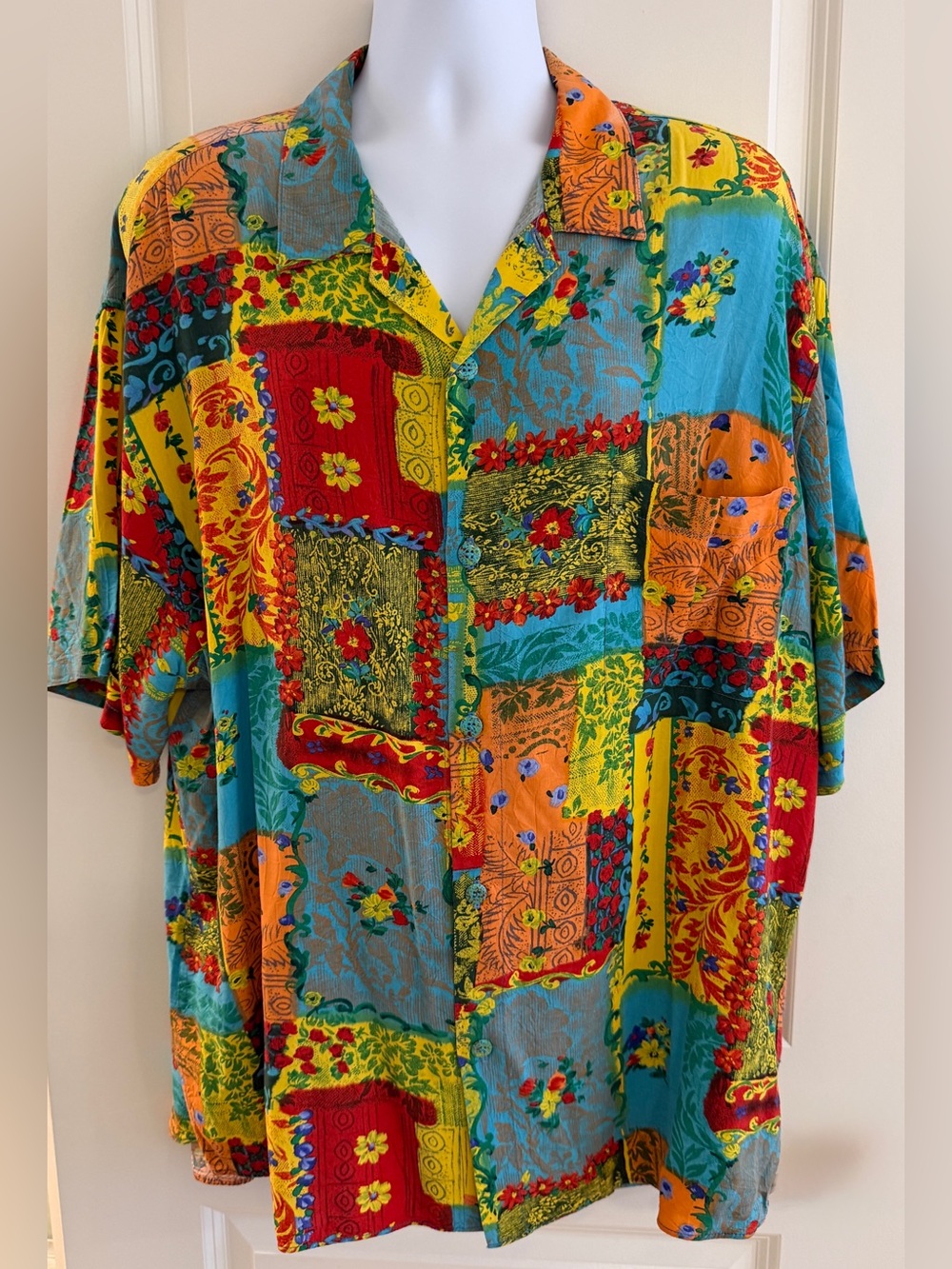 Jams World Men's Hawaiian Aloha Short-Sleeve Shirt, XXL, Great Condition.